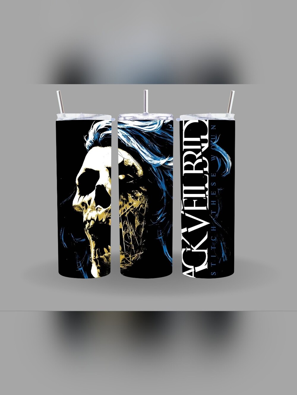 Black Veil Brides Custom Tumbler 20oz Tumbler With Above Design